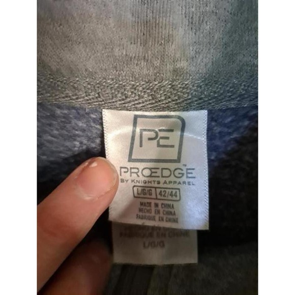 Pro Edge Penn State 1/4 Gray and Blue Pullover Size Large - Picture 3 of 4